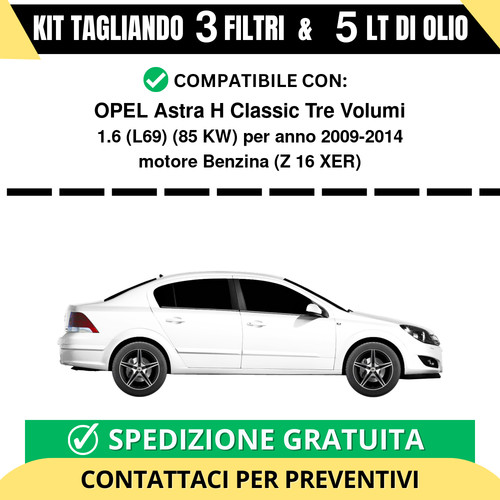 Tagliando per opel - astra, h