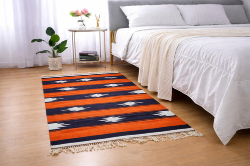 Tappeto dhurrie vintage - vintage, in