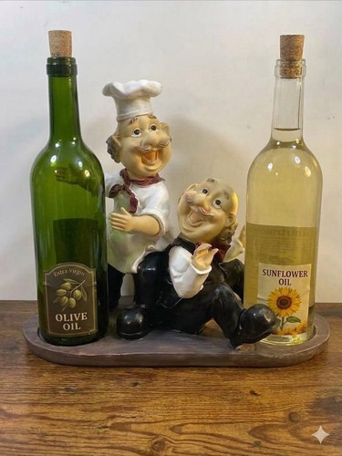 Porta olio cucina doppia