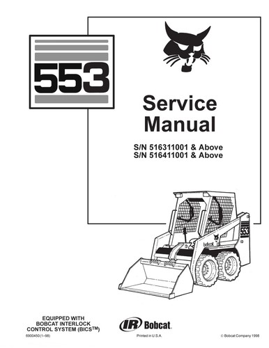 Bobcat 553 service manual - service,