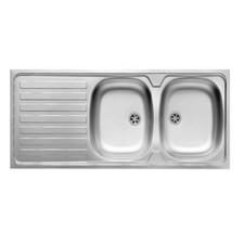 Stainless steel sink 120 cm 2