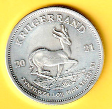 CEDO  1 ONCIA SUD-AFRICA KRUGERRAND 2021 arg. 999 gr 31,10