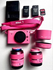 Nikon1 J1 doppio zoom rosa kit