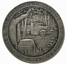 Francia 1938 Medaglia Argento Barrage de l’Aigle Congresso Interregionale du Gaz. FDC