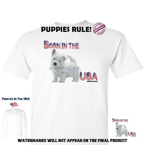 Maglietta grafica puppies rule - maglietta,