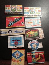 Lotto Fasce Per Gomitoli Anni 60 Marzotto  Amburgo