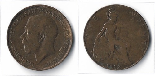 Reino unido moneda - unido., penny