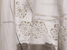 copriletto matrimoniale vintage misto lino