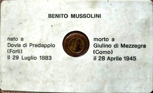 Moneta anniversario mussulini - moneta,