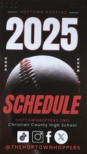Programma 2025 HOPTOWN HOPPERS ⚾️ Sked da baseball minore NUOVO !!️ SUPER COOL!!️