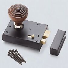 Serratura a cerchio in ottone nero snib palissandro nichel legno pomelli porta ad anelli