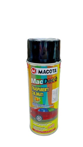 Vernice spray trasparente nera