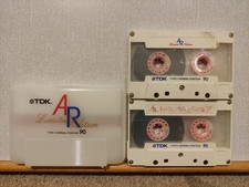 2xTDK AR90 Cassette Edizione Limitata con Una Custodia a Conchiglia