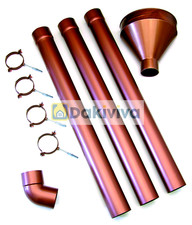 KIT RACCOGLITORE PLUVIALE DIVERSI COLORI Ø80 Ø100