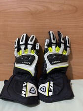 Guanti Moto Pelle Revit Sportivi Rev'it RSR 3 Bianco Nero Giallo Fluo