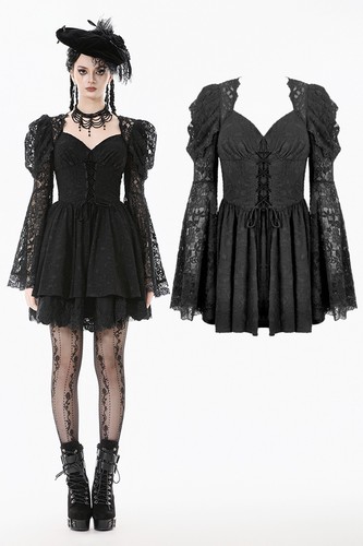 Abito corto donna dark love - corto,
