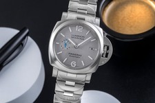 Orologio Uomo Panerai Luminor Marina Acciaio Automatico Ref PAM00977 Scatola e Documenti 2019