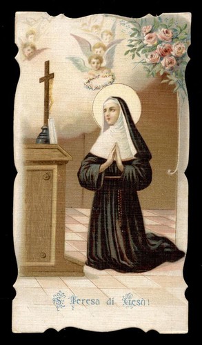Antico santino cromo holy - cromo-holy, card