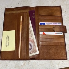 Trust&Tradition Porta carte da Viaggio In Pelle Vintage  anni‘80 Molto Elegante