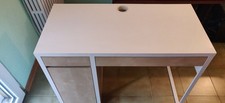 Scrivania bianca ikea MICKE 105x50 in legno con cassetti