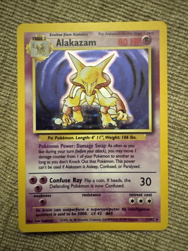 Pokémon set base alakazam - base,