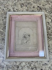 Disegno Ragini Purvi di Dipaka Raga. Radna che allunga le braccia nel desiderio d'amore