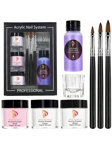 Professional acrylic nail kit - acrylic,