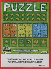 GRATTA E VINCI LOTTERIA PUZZLE