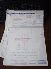 MASERATI MODENA 1978 , vecchia fattura ricambi