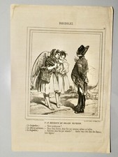 BEAUMONT EDOUARD DE(1821-1888)-LITHO ORIGINALE DU CHARIVARI-1850-FARIBOLES-N°34