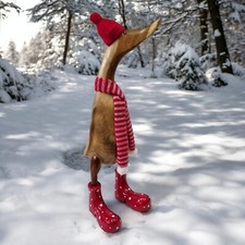 Decorazione Anatra Legno