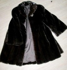 Pelliccia in visone testa di moro – Vintage elegante  Taglia: 42/44