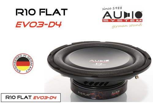 Sistema audio r10 flat - flat, evo3-d4
