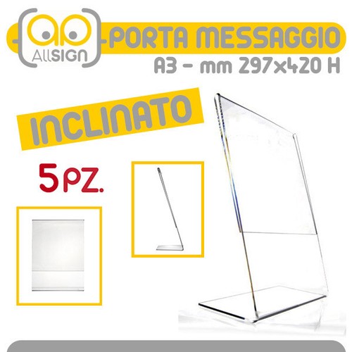 Porta messaggio inclinato - 5x,