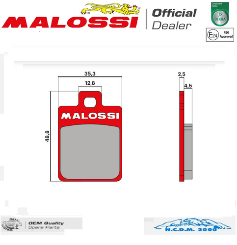 Pastiglie freno malossi ant - pastiglie,