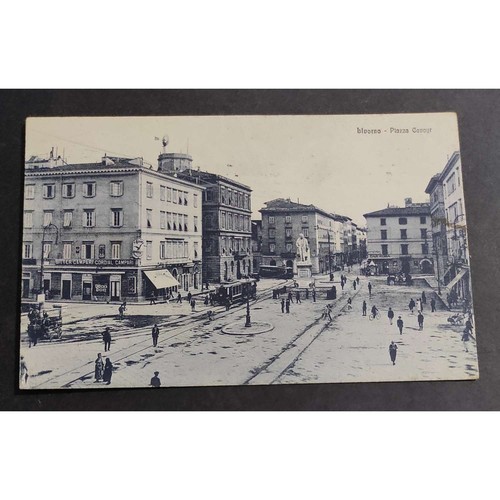 Cartolina livorno piazza - -,