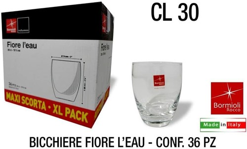 Bormioli bicchiere acqua fiore - bicchiere,