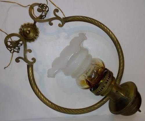 Lampadario ottone vintage - lampadario,