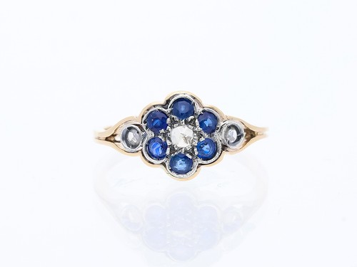 Anello antico diamanti