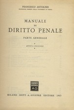 Manuale di diritto penale. Parte generale. Quinta edizione.