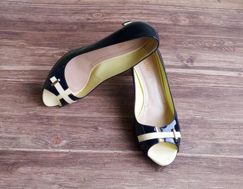 Pollini donna tacco pelle - , nero