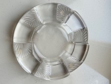 1928 René Lalique - Posacenere Art Deco Cuba in vetro trasparente