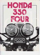 advertising Pubblicità brochure-MOTO HONDA 350 FOUR 1972-MAXIMOTO-MOTOGIAPPONESI