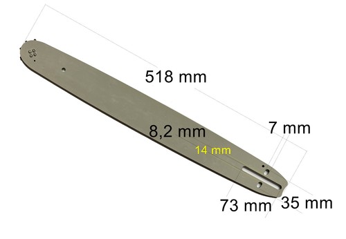 Motosega spada 3 mm - spada,