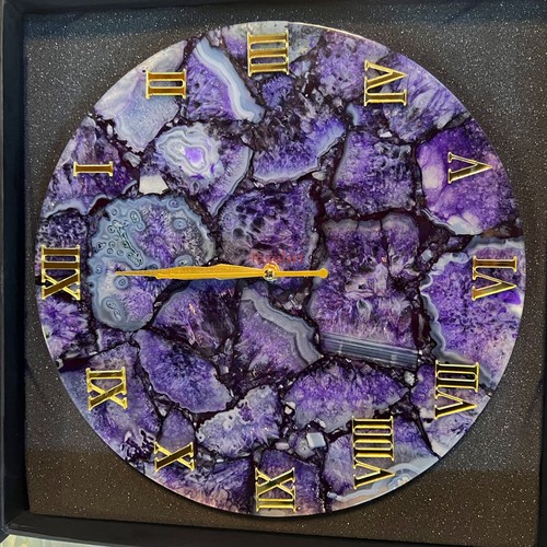 Orologio parete ametista - orologio,