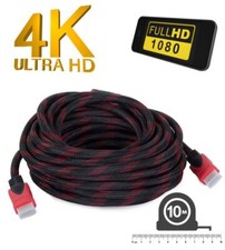 Cavo HDMI 10 Metri 4K Full HD 3D 1080p UHD Laptop TV Box Console Blu-Ray