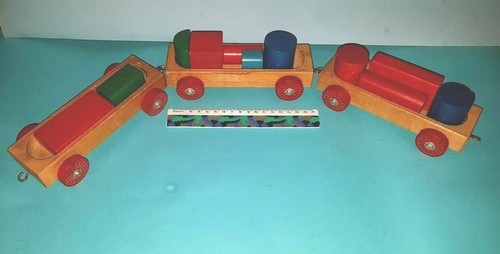 Trenino legno anni 70 - trenino,