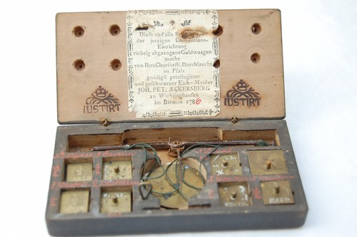 Antica bilancia oro 1786 - bilancia,