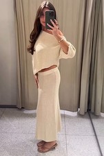 Zara gonna midi maglia - zara:,