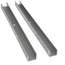 Guida U Standard 2 m Profilo Preforato Sp 0,6 mm Fissaggio Cartongesso 2 Pezzi